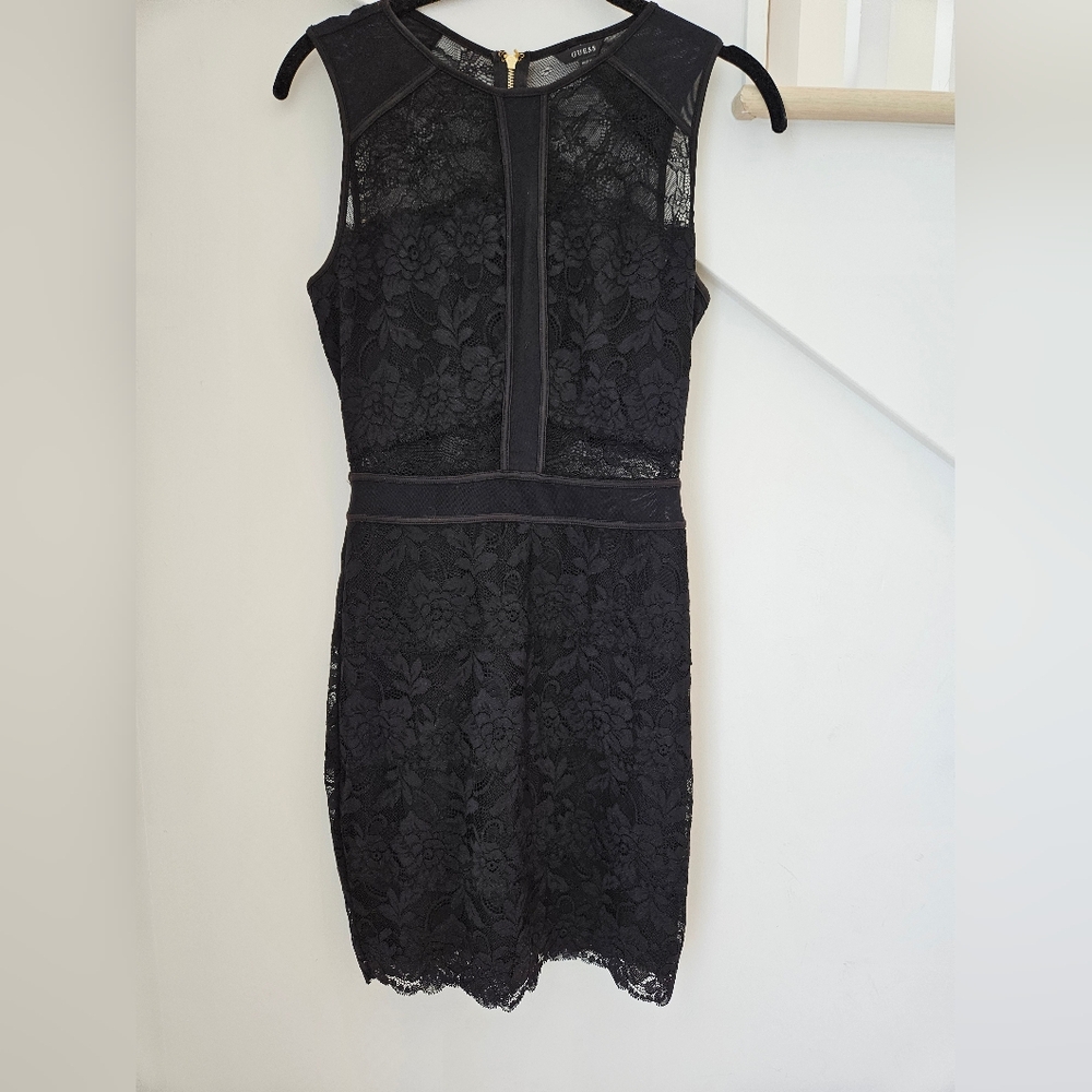 Guess Black Lace Dress